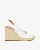Tommy Hilfiger Kadın Beyaz Espadril Topuklu Sandalet