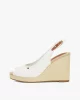 Tommy Hilfiger Kadın Beyaz Espadril Topuklu Sandalet