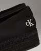Calvin   Klein Kadın  Siyah Tuval Platform Espadril Babet