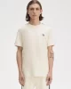 Fred Perry Erkek Ekru Logo Detaylı T-shirt