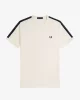 Fred Perry Erkek Ekru Logo Detaylı T-shirt