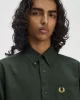 Fred Perry Erkek Yeşil Logolu Oxford Gömlek