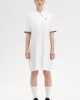 Fred Perry Kadın Beyaz Polo Yaka Gömlek Elbise