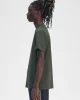 Fred Perry Erkek Haki Logo Detaylı T-shirt