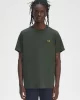 Fred Perry Erkek Haki Logo Detaylı T-shirt