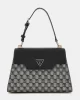 Guess G Wave Top Handle Flap Kadın Siyah El Çantası HWJT9344200-BLO