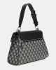 Guess G Wave Top Handle Flap Kadın Siyah El Çantası HWJT9344200-BLO