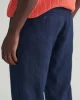 Gant Erkek Lacivert Relaxed Fit Keten Pantolon