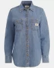 Guess jeans Gj Regular Ls Denım Shırt Kadın Mavi Gömlek W4YH37D5EI2-GJMW