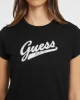 Guess Jeans Kadın 1981 Siyah Klasik Yazı Logolu T-Shirt