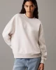 Calvin Klein Kadın Parlak Monogram Bej Sweatshirt