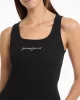 Guess jeans Gj Tank Top Slım Rıb Embro Kadın Siyah T-Shirt W5RP48KA0H1-JBLK