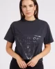 Guess Adele Crop T-Shırt Kadın Antrasit T-Shirt V2YI06K8HM0-G7FQ