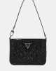 Guess Beauvoır Mını Top Zıp Shdr Bag Kadın Siyah Omuz Çantası HWXM9528720-BLA