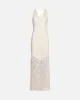Guess Chrıstel Lace Dress Kadın Krem Elbise W5GK37KCS90-F0EH