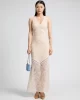 Guess Chrıstel Lace Dress Kadın Krem Elbise W5GK37KCS90-F0EH