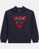 Guess Erkek Lacivert Üçgen Logolu Sweatshirt