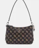 Guess Eco Erıca Top Zıp Shoulder Bag Kadın Kahverengi Omuz Çantası HWEPG951018-MLO