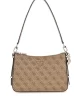 Guess Eco Erıca Top Zıp Shoulder Bag Kadın Kahverengi Omuz Çantası HWESG951018-LTL