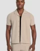 Guess Ss Baron Textured Knıt Shırt Erkek Haki Gömlek M5GP21KCRY0-A90N