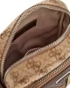 Guess Erkek Bej Kahverengi Milano Ön Cepli Crossbody Çanta