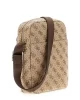 Guess Erkek Bej Kahverengi Milano Ön Cepli Crossbody Çanta