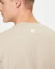 Guess Erkek Bej Logolu T-Shirt