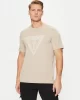 Guess Erkek Bej Logolu T-Shirt