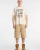 Guess Go Prınted Muscle Tee Erkek Krem T-Shirt M5GI65K8FQ4-G053
