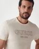 Guess Ss Cn Guess Logo Tee Erkek Beyaz T-Shirt M5GI07I3Z14-G047