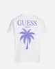 Guess Ss Cn Gd Palm Tee Erkek Beyaz T-Shirt F5GI09KA260-G011