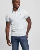 Guess Erkek Beyaz Spor Pike Triangle Polo Tişört