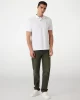 Guess Erkek Beyaz Yıkamalı Polo Tişört