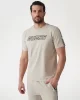 Guess Arlo Cn T-Shırt Erkek Bej T-Shirt Z4GI18J1314-G9D0
