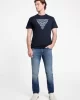 Guess Ss Cn Flower Embro Tee Erkek Lacivert T-Shirt M5GI16K8FQ4-G7V2
