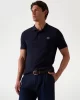 Guess Erkek Lacivert Yıkamalı Polo Tişört
