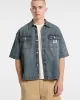 Guess Go Boxy Denım Ss Shırt Erkek Mavi Gömlek M5GH83D5OUA-FZMD