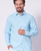 Guess Ls Roll-Up Shırt Erkek Mavi Gömlek F4GH00WG3L0-A739