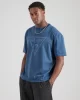 Guess Go Vıntage Trıangle Tee Erkek Mavi T-Shirt M5GI10K8FQ4-FB6I