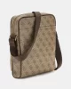 Guess Erkek Bej Kahverengi Milano Üstten Fermuarlı Ön Cepli