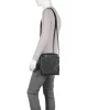 Guess Erkek Siyah Milano Üstten Fermuarlı Ön Cepli Crossbody