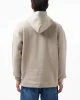 Guess Dalım Over Hooded Sweatshırt Erkek Krem Sweatshirt Z4BQ03K9V31-G1CA