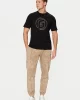 Guess Kefka Cn T-Shırt Erkek Siyah T-Shirt Z5RI01J1314-JBLK