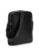 Guess Erkek Siyah Milano Üstten Fermuarlı Ön Cepli Crossbody