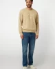 Guess Treated Trıangle Cn Sweatshırt Erkek Bej Sweatshirt M4YQ07KBY51-G036