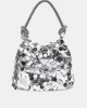 Guess Holıday Shıne Top Handle Pouch Kadın Gri Omuz Çantası HWEY9538750-SIL