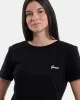 Guess Irıs Jersey T-Shırt Kadın Siyah T-Shirt V5GI06KCRZ1-JBLK