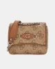 Guess Izzy Convertıble Xbody Flap Kadın Kahverengi Çapraz Çanta HWOS8654190-LTL