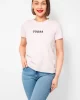 Guess jeans Gj Ss Cn Reg 3D Embr Guess Tee Kadın Pembe T-Shirt W5RI54J1314-A61U