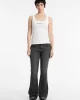 Guess jeans Gj Tank Top Slım Rıb Embro Kadın Beyaz T-Shirt W5RP48KA0H1-G011